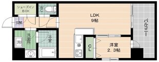 エソラ西新の物件間取画像